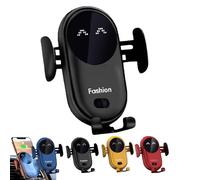 Supporto For Telefono Carroll Fashion, Supporto For Telefono Caricabatterie Wireless For Auto Intelligente Carollfashion, Caricatore For Supporto For Cellulare Carollfashion (Color : Black)