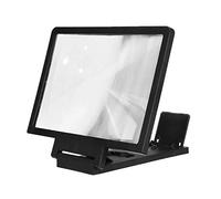 Supporto for telefono cellulare pieghevole HD 3D da 5, pollici, amplificatore video, lente d'ingrandimento, orologio, film(Black)