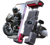 Supporto for Telefono da Bicicletta per Cube Nuroad Hybrid/Editor Hybrid 2024-, Supporto per Girevole Multiuso Supporto Manubrio Bicicletta,B Black Red-A
