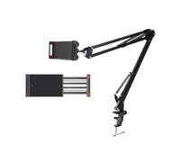 Supporto For Telefono Da Letto Con Braccio Estensibile, For Tablet Girevole A 360° Morsetto Robusto, Compatibile IPhone E IPad 4,7 A 12,9 Pollici, Senza Utilizzo Manuale(Double fold 4.7-10.2)