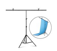 Supporto for treppiede a forma di T Sfondo for fotografia di supporto regolabile Studio fotografico for fondali in tessuto non tessuto Per la fotografia in studio(202x200cm)