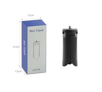 Supporto for treppiede da tavolo pieghevole for DJI OSMO Mobile 2 for Insta360 ONE X2/X3 Zhiyun Feiyu Gopro Accessori for fotocamera con giunto cardanico portatile (Color : Black)