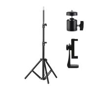 Supporto For Treppiede For Proiettore, Altezza Regolabile 110 Cm E 160 Cm | Dotato Di Vite Da 1/4 For Uso Fotografico(160cm-head-clip)