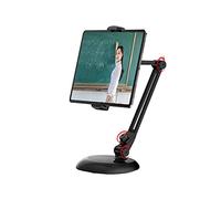 Supporto for treppiede for telefono, elegante supporto for tablet in alluminio Supporto for telefono cellulare con braccio a 2 stadi Girevole a 360° Supporto for supporto multi-angolo da scrivania for