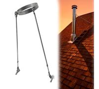 Supporto for tubo camino da tetto, 3-1/8 4-3/4 5-1/8 6-5/16 7-1/16 8-11/16 Staffa for 10 pollici for montaggio a parete universale, cerchio in acciaio diam. 100 mm(DIA- 180MM(7.1"))