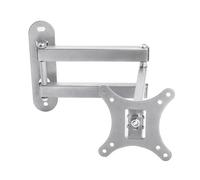 Supporto for TV espositore espandibile, oscillante a sinistra e a destra, 10-32 pollici S26(Silver Gray+2)