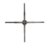 Supporto for ventola olografica 3D APP for telefono WiFi Display pubblicitario olografico da 24,2 pollici Dissipazione rapida del calore HD Immagini vivide