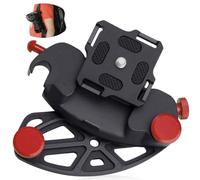 Supporto Fotocamera Zaino Clip da Cintura Rilascio Rapido Lega di Alluminio per Fotocamera Reflex SLR, Videocamera d'azione GoPro Hero Insta360 (Rosso)