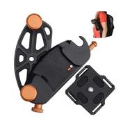 Supporto Fotocamera Zaino Clip da Cintura Rilascio Rapido Lega di Alluminio per Fotocamera Reflex SLR, Videocamera d'azione GoPro Hero Insta360 (Arancione)