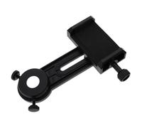 Supporto Fotografia per Telefono Nero in Abs, Adattatore Professionale | Binocoli e Monocolo, Forte Adattabilità, 1 Pezzo, Accessorio per Telescopio e Microscopio