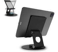Supporto galleggiante girevole in alluminio con base girevole a 360 per dispositivi da 4 a 13 pollici, elegante e raffinato supporto magnetico per