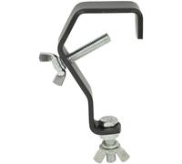 Supporto Gancio Morsetto per Luce Effetti, Nero - Qtx