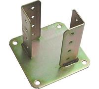Supporto Gazebo Quadro a Pavimento 840 Zincato Giallo S.mm 4,0 mm 70X 70