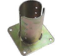 SUPPORTO GAZEBO TONDO A PAVIMENTO 957 ZINCATO GIALLO S.MM 4,0 MM 120 PZ 1
