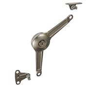 Supporto Gedotec ribalta mobile cucina Flap DUO per persiane in legno Altezza otturatore porta flap: 200-500 mm | Cerniera in acciaio nichelato con patta cassapanche e coperchi per mobili - 1 set