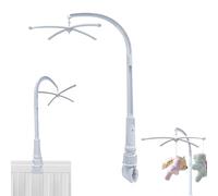 Supporto Giostrina Culla, Giostra Culla Neonato, Il Giostrina Lettino Neonato Può Essere Ruotato Liberamente per Appendere Carillon, Campane a Vento, Campanelli da Letto, Rilassanti E Sonnolenti