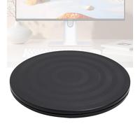 Supporto Girevole di 360 ° con Cuscinetti a Sfera 20CM Multiuso Giradischi con Cuscinetti Sfera in Acciaio,Base Rotante per TV, Monitor, Altoparlanti, Artigianato, Capacità 15kg, Antiscivolo - Nero