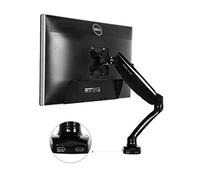Supporto girevole e regolabile da scrivania per monitor del computer, braccio di supporto con staffa di supporto nero Black 2 USB ports