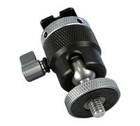 Supporto girevole in alluminio con vite da 1/4 per attrezzature fotografiche e accessori, adattatore snodo sferico, supporto regolabile in metallo