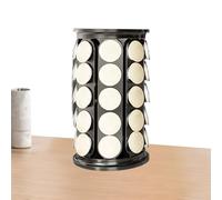 Supporto girevole per cialde - Torre portaoggetti da cucina a 360 gradi, supporto organizzativo per armadio da banco, carosello per display a verticale con cuscinetto a rotazione