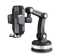 Supporto girevole per telefono da auto, per cruscotto, parabrezza e aletta parasole, con clip per l'utilizzo a mani libere.