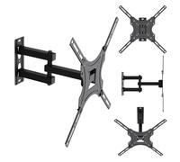 Maclean Supporto da parete TV regolabile 32-55 pollici VESA 25 kg Nero