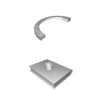 Supporto Globo Libro Display per Sfera Polistirolo 3-4 Pollici Centrotavola