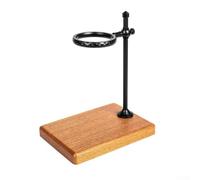 Supporto gocciolatore in alluminio con base in legno per versare sopra la birra, supporto per filtri di carta, casa per baristi, organizer da piano di lavoro, rame (T-nero)