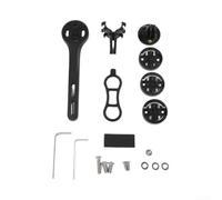 Supporto GPS Bici Nylon per Garmin per bryton per wahoo Supporto | Nylon , compatibile per garmin per bryton per wahoo, leggero 19g, nero verde , installazione rapida(Black)