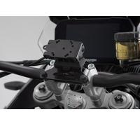 Supporto GPS SW-Motech per manubrio - Nero. Modelli Honda / Suzuki / Triumph., nero