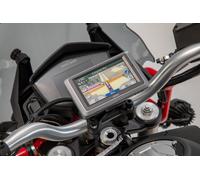 Accessori gps - SW-MOTECH Supporto navigatore per manubrio2Nero. Moto Guzzi V85 TT (19-).