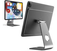 Supporto grigio siderale per iPad Pro, compatibilità universale che garantisce un adattamento perfetto a tutti i dispositivi, design robusto e
