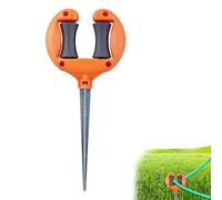 Supporto guida per tubi da giardino, ganci per irrigazione, guide per tubi, supporto pieghevole per tubi da giardino, di blocco in metallo per confini, aiuola Billetti, picchetto di protezione