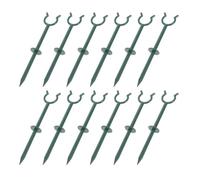Supporto Guida per Tubo da Giardino in Plastica 25mm 12 Pezzi | Inserimento nel Terreno, Riduce Pieghe del Tubo, Mantiene Ordinato Patio, Adatto a Irrigazione e Aiuole