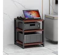Supporto Hi-Fi armadi Hi fi, Record Player Stand 3-Tier AV Media Rack Floor-Standing Hi-Fi Tower, Scaffale in legno regolabile in altezza Armadio componente stereo