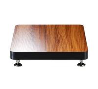 Supporto HiFi a 1 Livello, Supporto AV, Supporto per Giradischi, Supporto per Giradischi, mobiletto per Amplificatore AV/Giradischi/decoder Sky/Stampante (Colore Legno, 39 * 44 cm)