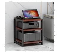 Supporto HiFi regolabile, Armadio MA a 4/5/6 livelli, Rack AV in legno, Stand Ste, o Video Sto, Angolo Ma Center per la casa, Naturale h, 60cm