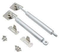 supporto idraulico-pneumatico, Ammortizzatore a gas idraulico Supporto for ascensore Cerniera for armadio for porta dell'armadio da cucina Molla a Cerniere for porte, Argento, 100N, Flip Down