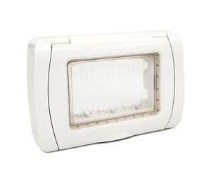 SUPPORTO IDROBOX IP55 3 POSTI BIANCO COMPATIBILE MATIX MAPTI4-MAPJOY-P5003ID-BI MAPAM