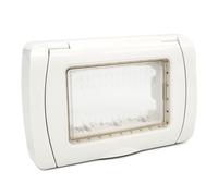 SUPPORTO IDROBOX IP55 3 POSTI BIANCO COMPATIBILE VIMAR PLANA MAPT2ID-MAPGEM-P6003ID-BI MAPAM