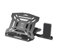 iggual - Supporto per ascensore portatile. - 8 posizioni inclinazione fino a 45°. Supporto per portatile fino a 17" e 20 Kg-Leggero-Pieghevole-Antiscivolo- Supporto per cellulare incluso. (sinistra o