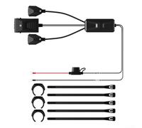 Supporto impermeabile per manubrio con caricabatterie USB per moto, con doppia porta di ricarica
