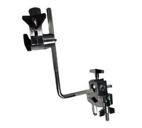 Supporto impilabile con morsetto a campanaccio Design multistrato per batteristi Prestazioni professionali Salvaspazio Struttura in metallo Staffa di espansione per tamburo in acciaio inossidabile