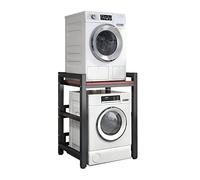 Supporto impilabile per lavatrice e asciugatrice, con supporto regolabile, salvaspazio, per cucina, stendibiancheria portatile e mensola da cucina.