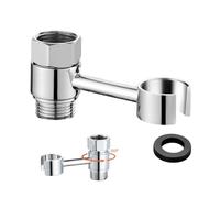 Supporto in Acciaio Inox Doccia Muro supporto per doccia girevole a 360° supporto per doccetta rimovibile Snodo Orientabile Supporto Soffione Doccia Staffa Supporto Soffione Doccetta Ottone Cromato