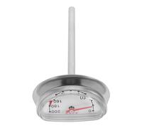 Supporto in Acciaio Inox Termometro per Frittura, Cucina | Controllo Facile della Temperatura, per Olio Caldo e Uso Domestico, Lettura Pratica senza Mani, Argento