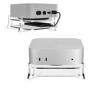 Supporto in acrilico per Mac Mini M4/M4 Pro, base da scrivania a dissipazione del calore per Mac Mini4, supporto da tavolo in acrilico, salvaspazio, facile accesso al pulsante di accensione