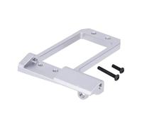 Supporto in alluminio Servo BTA con 4 collegamenti Adattatore compatibile con 1 10 veicoli per binari RC come Vanquish F10 per il seme fai -da -te 'asse portale inferiore del centro di gravità(Silver)