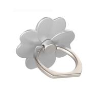 (Supporto in argento) Supporto per anello da dito 2 in 1, supporto per auto con piastra metallica rotante,