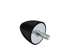Supporto in gomma filettato, VP M6 M8 M10 Ammortizzatore cilindrico Isolatore femmina Bobina antivibrante Piedini di montaggio(M6 25x20mm)